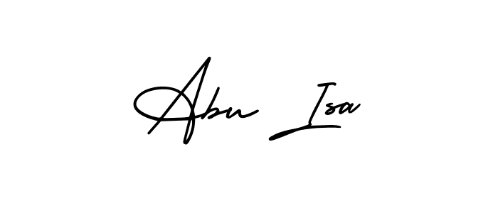 Abu Isa stylish signature style. Best Handwritten Sign (AmerikaSignatureDemo-Regular) for my name. Handwritten Signature Collection Ideas for my name Abu Isa. Abu Isa signature style 3 images and pictures png