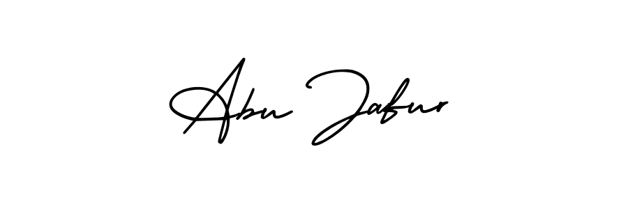 How to make Abu Jafur name signature. Use AmerikaSignatureDemo-Regular style for creating short signs online. This is the latest handwritten sign. Abu Jafur signature style 3 images and pictures png