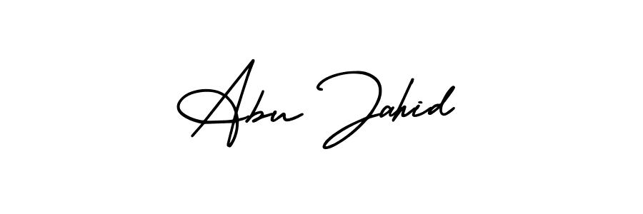 Design your own signature with our free online signature maker. With this signature software, you can create a handwritten (AmerikaSignatureDemo-Regular) signature for name Abu Jahid. Abu Jahid signature style 3 images and pictures png