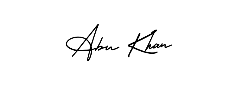 AmerikaSignatureDemo-Regular is a professional signature style that is perfect for those who want to add a touch of class to their signature. It is also a great choice for those who want to make their signature more unique. Get Abu Khan name to fancy signature for free. Abu Khan signature style 3 images and pictures png