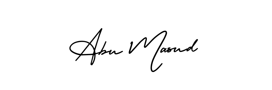 Design your own signature with our free online signature maker. With this signature software, you can create a handwritten (AmerikaSignatureDemo-Regular) signature for name Abu Masud. Abu Masud signature style 3 images and pictures png