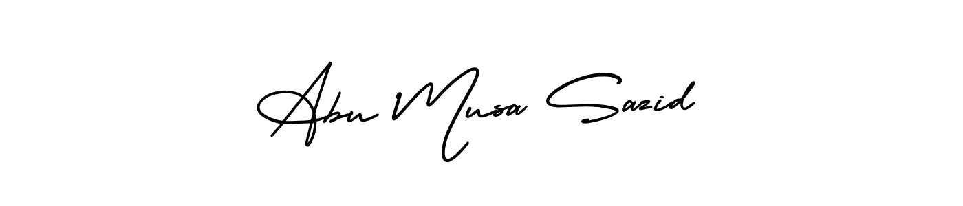 Make a short Abu Musa Sazid signature style. Manage your documents anywhere anytime using AmerikaSignatureDemo-Regular. Create and add eSignatures, submit forms, share and send files easily. Abu Musa Sazid signature style 3 images and pictures png
