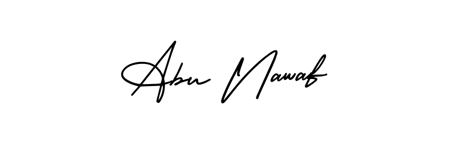 Design your own signature with our free online signature maker. With this signature software, you can create a handwritten (AmerikaSignatureDemo-Regular) signature for name Abu Nawaf. Abu Nawaf signature style 3 images and pictures png