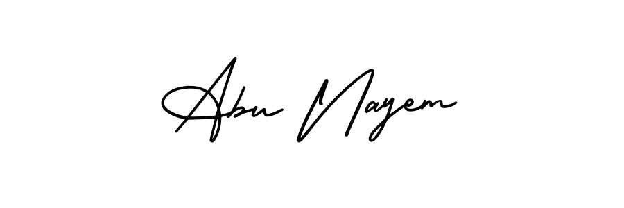 It looks lik you need a new signature style for name Abu Nayem. Design unique handwritten (AmerikaSignatureDemo-Regular) signature with our free signature maker in just a few clicks. Abu Nayem signature style 3 images and pictures png
