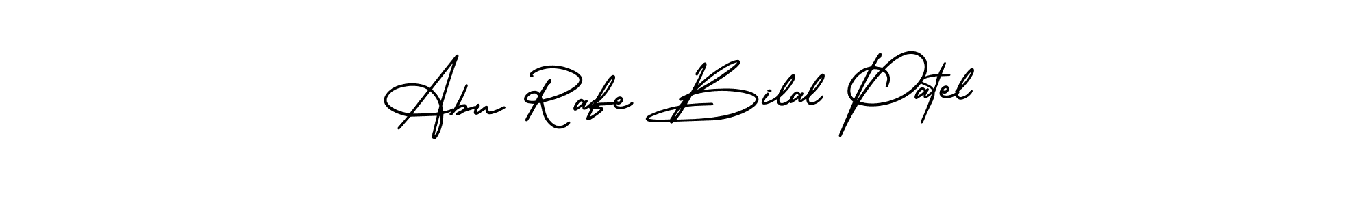 Similarly AmerikaSignatureDemo-Regular is the best handwritten signature design. Signature creator online .You can use it as an online autograph creator for name Abu Rafe Bilal Patel. Abu Rafe Bilal Patel signature style 3 images and pictures png
