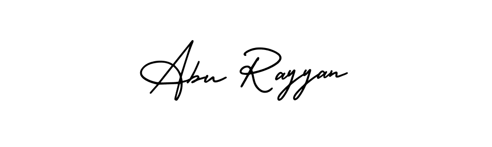 Make a beautiful signature design for name Abu Rayyan. With this signature (AmerikaSignatureDemo-Regular) style, you can create a handwritten signature for free. Abu Rayyan signature style 3 images and pictures png