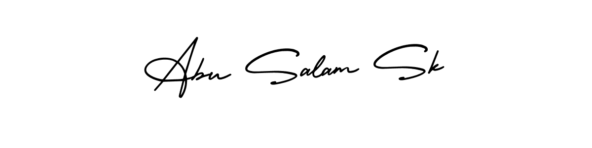 How to make Abu Salam Sk signature? AmerikaSignatureDemo-Regular is a professional autograph style. Create handwritten signature for Abu Salam Sk name. Abu Salam Sk signature style 3 images and pictures png
