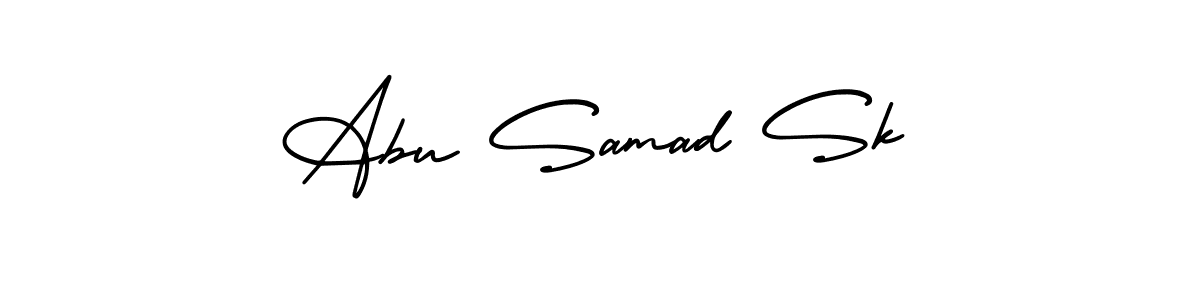 How to Draw Abu Samad Sk signature style? AmerikaSignatureDemo-Regular is a latest design signature styles for name Abu Samad Sk. Abu Samad Sk signature style 3 images and pictures png