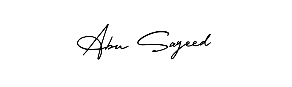 How to Draw Abu Sayeed signature style? AmerikaSignatureDemo-Regular is a latest design signature styles for name Abu Sayeed. Abu Sayeed signature style 3 images and pictures png