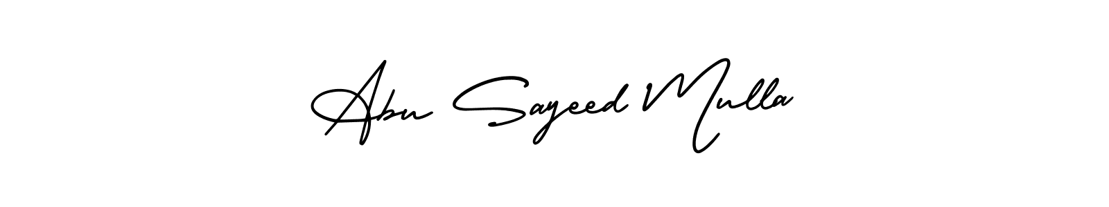 How to Draw Abu Sayeed Mulla signature style? AmerikaSignatureDemo-Regular is a latest design signature styles for name Abu Sayeed Mulla. Abu Sayeed Mulla signature style 3 images and pictures png