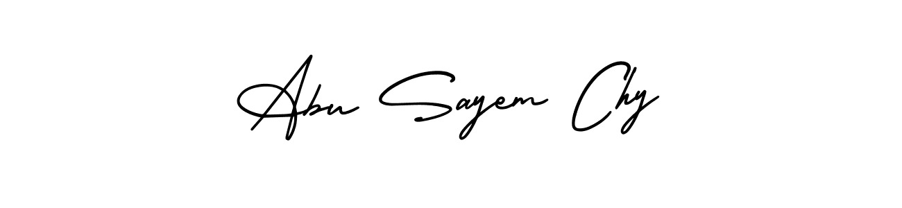 Similarly AmerikaSignatureDemo-Regular is the best handwritten signature design. Signature creator online .You can use it as an online autograph creator for name Abu Sayem Chy. Abu Sayem Chy signature style 3 images and pictures png