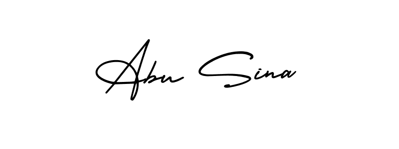 Create a beautiful signature design for name Abu Sina. With this signature (AmerikaSignatureDemo-Regular) fonts, you can make a handwritten signature for free. Abu Sina signature style 3 images and pictures png