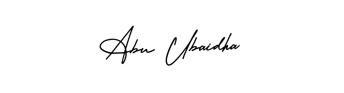 if you are searching for the best signature style for your name Abu Ubaidha. so please give up your signature search. here we have designed multiple signature styles  using AmerikaSignatureDemo-Regular. Abu Ubaidha signature style 3 images and pictures png