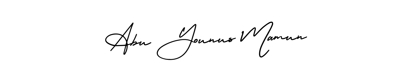 Check out images of Autograph of Abu Younus Mamun name. Actor Abu Younus Mamun Signature Style. AmerikaSignatureDemo-Regular is a professional sign style online. Abu Younus Mamun signature style 3 images and pictures png