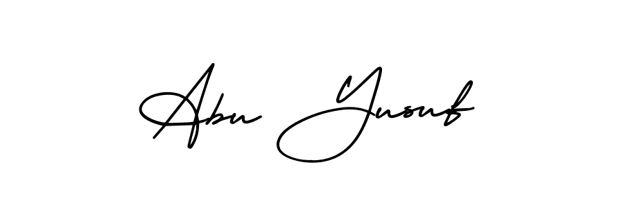 Check out images of Autograph of Abu Yusuf name. Actor Abu Yusuf Signature Style. AmerikaSignatureDemo-Regular is a professional sign style online. Abu Yusuf signature style 3 images and pictures png