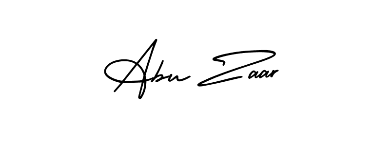 Also You can easily find your signature by using the search form. We will create Abu Zaar name handwritten signature images for you free of cost using AmerikaSignatureDemo-Regular sign style. Abu Zaar signature style 3 images and pictures png