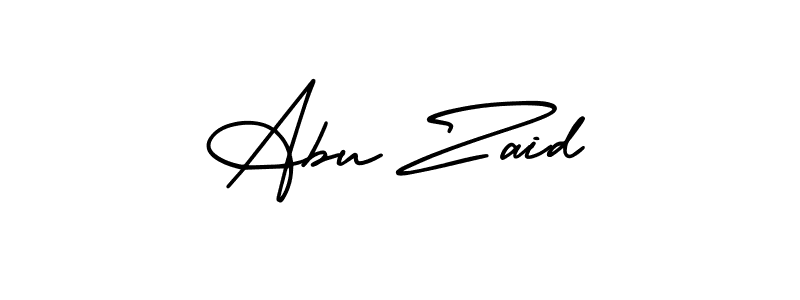 You should practise on your own different ways (AmerikaSignatureDemo-Regular) to write your name (Abu Zaid) in signature. don't let someone else do it for you. Abu Zaid signature style 3 images and pictures png