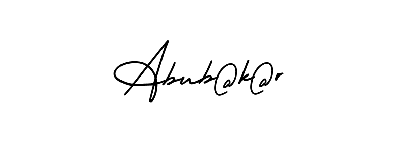 How to make Abub@k@r signature? AmerikaSignatureDemo-Regular is a professional autograph style. Create handwritten signature for Abub@k@r name. Abub@k@r signature style 3 images and pictures png