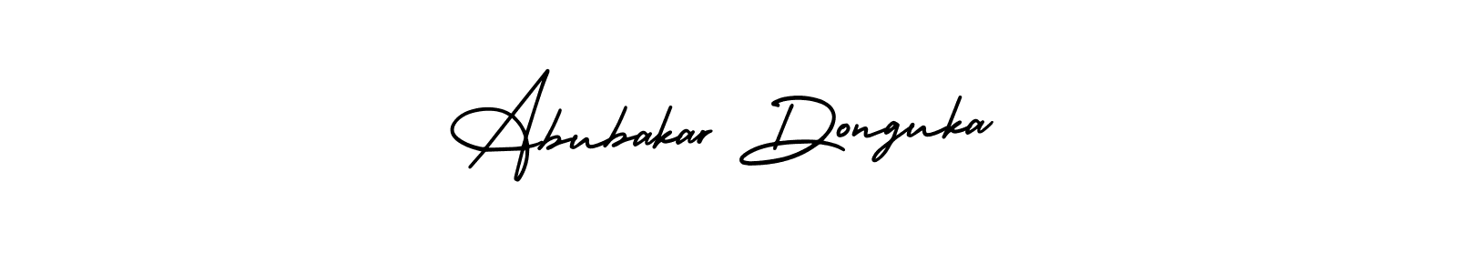 This is the best signature style for the Abubakar Donguka name. Also you like these signature font (AmerikaSignatureDemo-Regular). Mix name signature. Abubakar Donguka signature style 3 images and pictures png