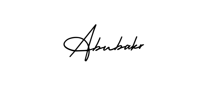 How to Draw Abubakr signature style? AmerikaSignatureDemo-Regular is a latest design signature styles for name Abubakr. Abubakr signature style 3 images and pictures png