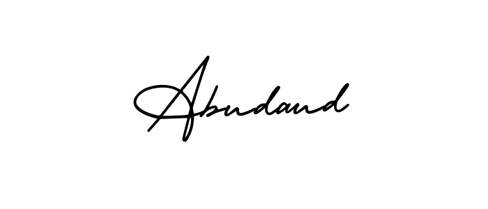 Also we have Abudaud name is the best signature style. Create professional handwritten signature collection using AmerikaSignatureDemo-Regular autograph style. Abudaud signature style 3 images and pictures png