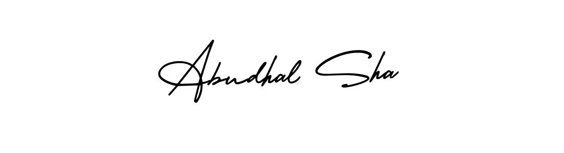 Use a signature maker to create a handwritten signature online. With this signature software, you can design (AmerikaSignatureDemo-Regular) your own signature for name Abudhal Sha. Abudhal Sha signature style 3 images and pictures png