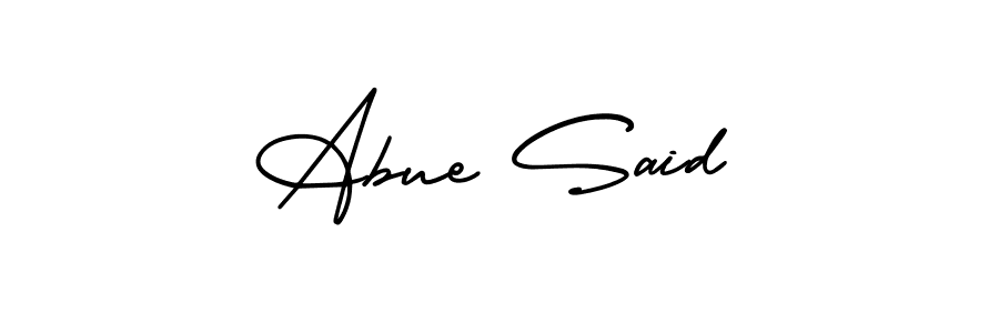 Abue Said stylish signature style. Best Handwritten Sign (AmerikaSignatureDemo-Regular) for my name. Handwritten Signature Collection Ideas for my name Abue Said. Abue Said signature style 3 images and pictures png