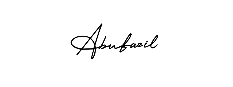 Make a beautiful signature design for name Abufazil. With this signature (AmerikaSignatureDemo-Regular) style, you can create a handwritten signature for free. Abufazil signature style 3 images and pictures png