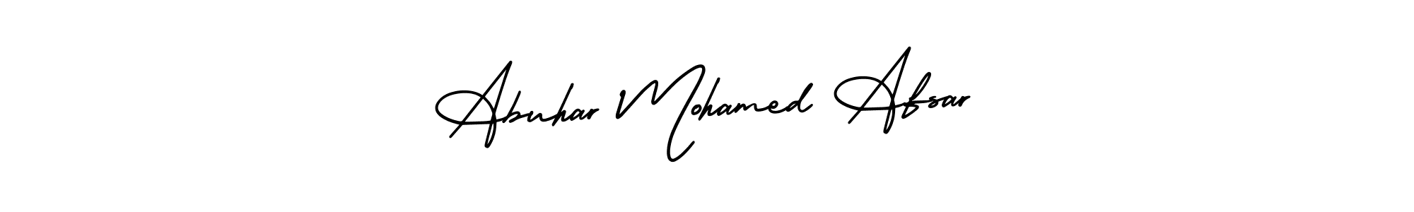 Similarly AmerikaSignatureDemo-Regular is the best handwritten signature design. Signature creator online .You can use it as an online autograph creator for name Abuhar Mohamed Afsar. Abuhar Mohamed Afsar signature style 3 images and pictures png