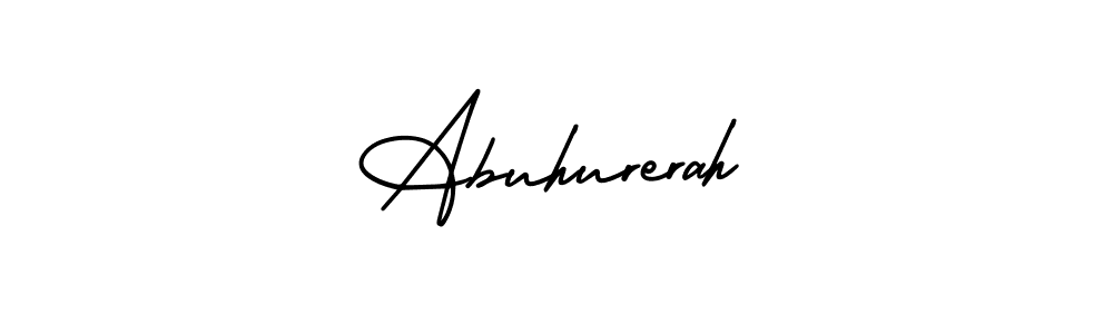 You can use this online signature creator to create a handwritten signature for the name Abuhurerah. This is the best online autograph maker. Abuhurerah signature style 3 images and pictures png