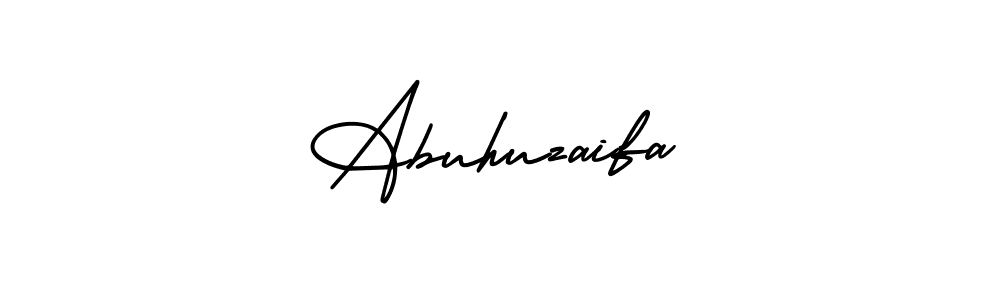 AmerikaSignatureDemo-Regular is a professional signature style that is perfect for those who want to add a touch of class to their signature. It is also a great choice for those who want to make their signature more unique. Get Abuhuzaifa name to fancy signature for free. Abuhuzaifa signature style 3 images and pictures png