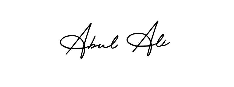 Use a signature maker to create a handwritten signature online. With this signature software, you can design (AmerikaSignatureDemo-Regular) your own signature for name Abul Ali. Abul Ali signature style 3 images and pictures png