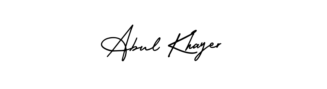 Design your own signature with our free online signature maker. With this signature software, you can create a handwritten (AmerikaSignatureDemo-Regular) signature for name Abul Khayer. Abul Khayer signature style 3 images and pictures png