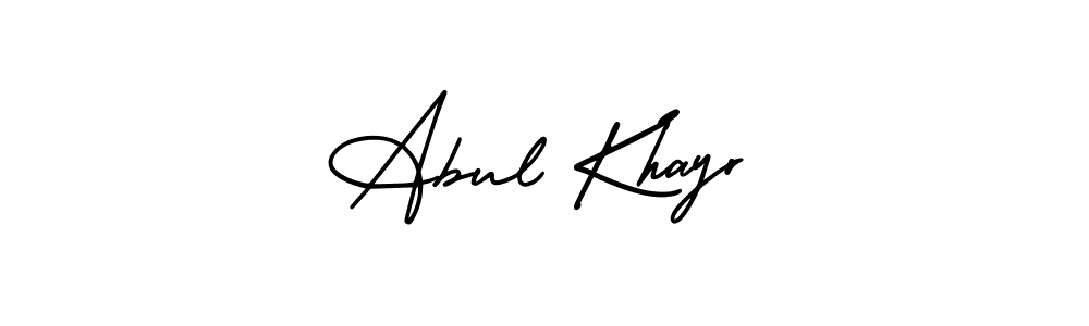 AmerikaSignatureDemo-Regular is a professional signature style that is perfect for those who want to add a touch of class to their signature. It is also a great choice for those who want to make their signature more unique. Get Abul Khayr name to fancy signature for free. Abul Khayr signature style 3 images and pictures png