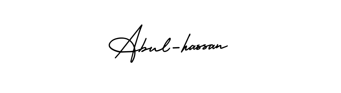 Abul-hassan stylish signature style. Best Handwritten Sign (AmerikaSignatureDemo-Regular) for my name. Handwritten Signature Collection Ideas for my name Abul-hassan. Abul-hassan signature style 3 images and pictures png