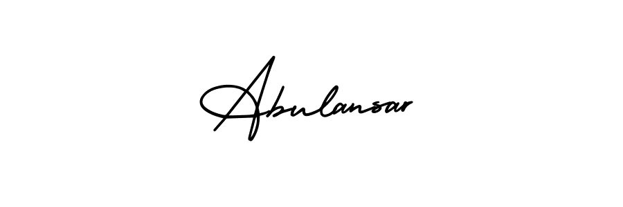 Make a beautiful signature design for name Abulansar. Use this online signature maker to create a handwritten signature for free. Abulansar signature style 3 images and pictures png