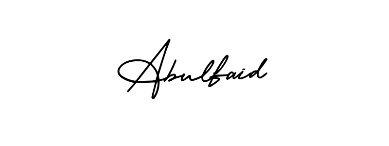Design your own signature with our free online signature maker. With this signature software, you can create a handwritten (AmerikaSignatureDemo-Regular) signature for name Abulfaid. Abulfaid signature style 3 images and pictures png