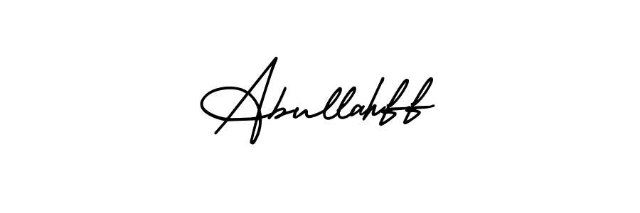 Abullahff stylish signature style. Best Handwritten Sign (AmerikaSignatureDemo-Regular) for my name. Handwritten Signature Collection Ideas for my name Abullahff. Abullahff signature style 3 images and pictures png