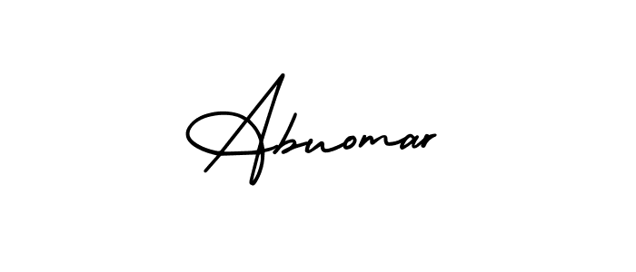 Design your own signature with our free online signature maker. With this signature software, you can create a handwritten (AmerikaSignatureDemo-Regular) signature for name Abuomar. Abuomar signature style 3 images and pictures png