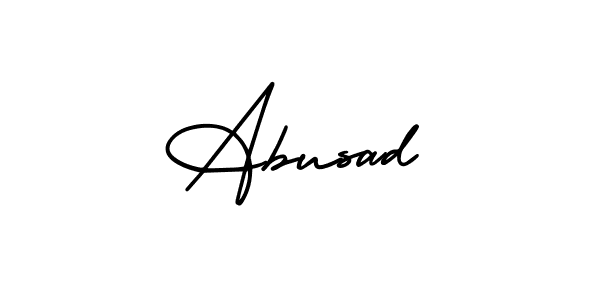 Also You can easily find your signature by using the search form. We will create Abusad name handwritten signature images for you free of cost using AmerikaSignatureDemo-Regular sign style. Abusad signature style 3 images and pictures png