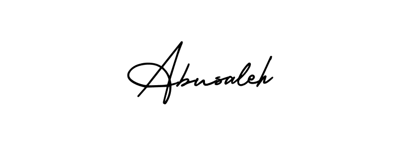 How to make Abusaleh name signature. Use AmerikaSignatureDemo-Regular style for creating short signs online. This is the latest handwritten sign. Abusaleh signature style 3 images and pictures png