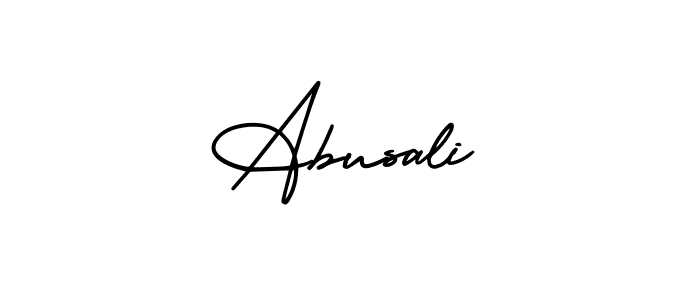 Design your own signature with our free online signature maker. With this signature software, you can create a handwritten (AmerikaSignatureDemo-Regular) signature for name Abusali. Abusali signature style 3 images and pictures png