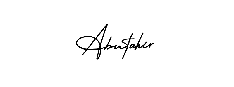 if you are searching for the best signature style for your name Abutahir. so please give up your signature search. here we have designed multiple signature styles  using AmerikaSignatureDemo-Regular. Abutahir signature style 3 images and pictures png