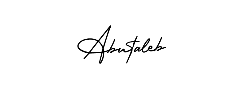 Make a beautiful signature design for name Abutaleb. With this signature (AmerikaSignatureDemo-Regular) style, you can create a handwritten signature for free. Abutaleb signature style 3 images and pictures png