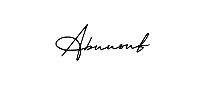Make a beautiful signature design for name Abuusuf. Use this online signature maker to create a handwritten signature for free. Abuusuf signature style 3 images and pictures png