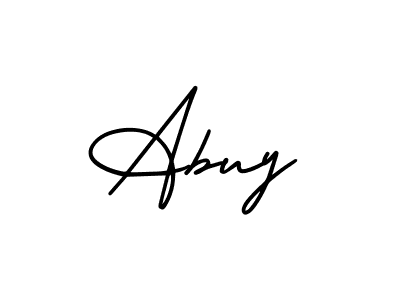 Create a beautiful signature design for name Abuy. With this signature (AmerikaSignatureDemo-Regular) fonts, you can make a handwritten signature for free. Abuy signature style 3 images and pictures png