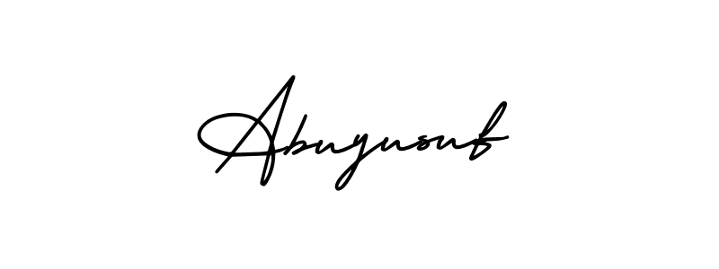 This is the best signature style for the Abuyusuf name. Also you like these signature font (AmerikaSignatureDemo-Regular). Mix name signature. Abuyusuf signature style 3 images and pictures png