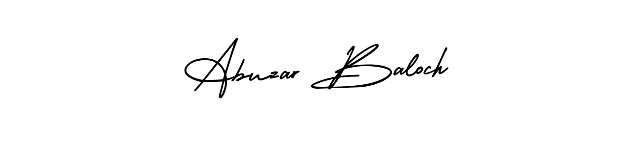 Design your own signature with our free online signature maker. With this signature software, you can create a handwritten (AmerikaSignatureDemo-Regular) signature for name Abuzar Baloch. Abuzar Baloch signature style 3 images and pictures png
