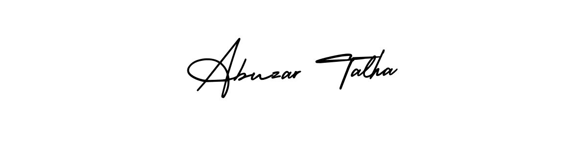 It looks lik you need a new signature style for name Abuzar Talha. Design unique handwritten (AmerikaSignatureDemo-Regular) signature with our free signature maker in just a few clicks. Abuzar Talha signature style 3 images and pictures png