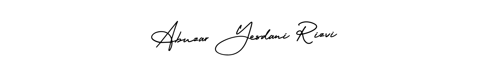 Also You can easily find your signature by using the search form. We will create Abuzar Yesdani Rizvi name handwritten signature images for you free of cost using AmerikaSignatureDemo-Regular sign style. Abuzar Yesdani Rizvi signature style 3 images and pictures png
